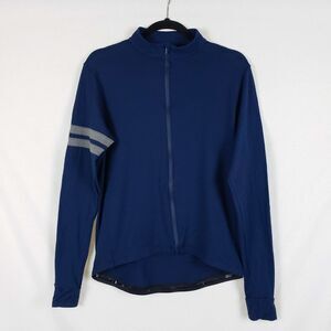 Pinebury Merino Wool Cycling Jersey Mens XL Blue Long Sleeve Full Zip Grafton